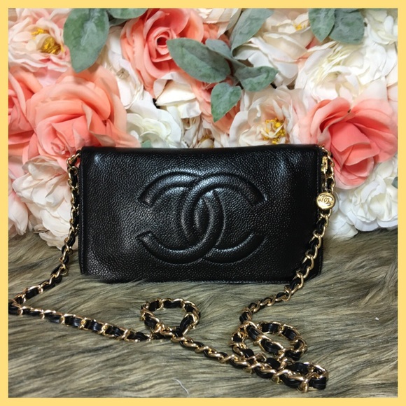 CHANEL Handbags - Authentic Chanel Caviar Wallet on Chain